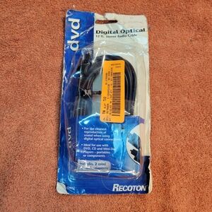 Recoton 12 ft. Digital Optical Stereo Audio Cable